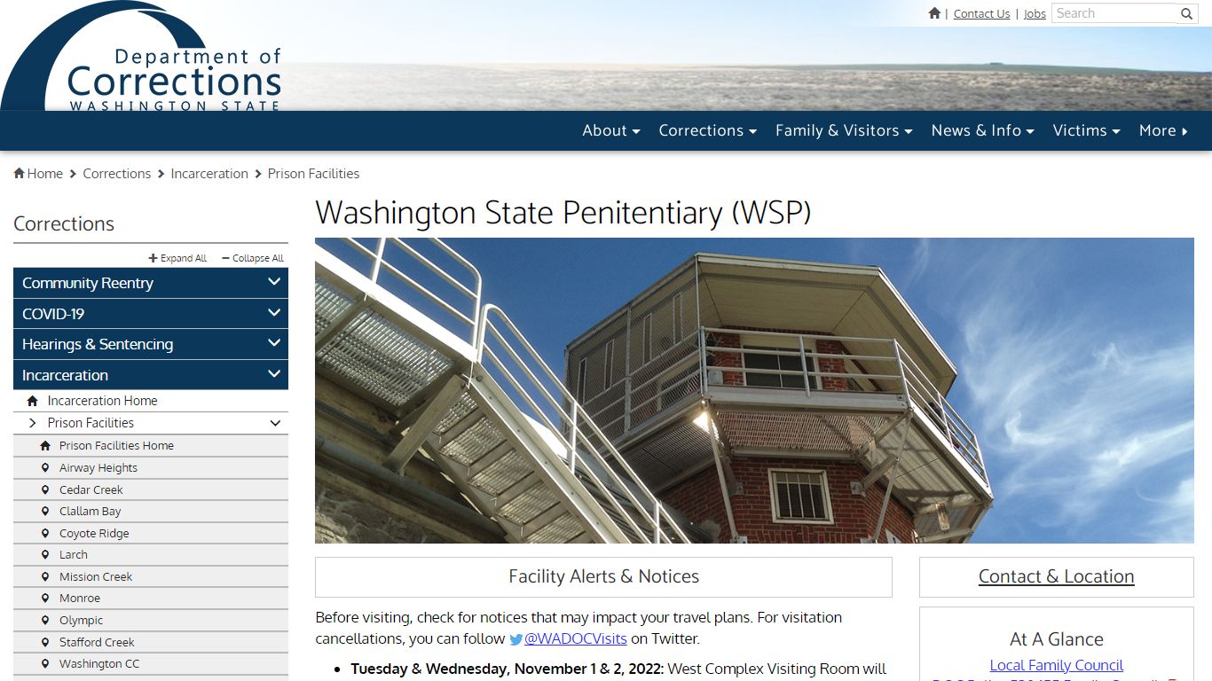 Washington State Penitentiary (WSP) | Washington State Department of ...